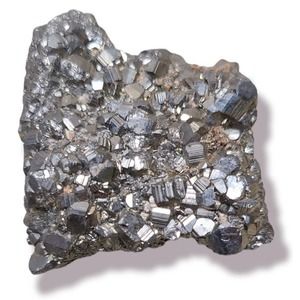 2 x 1-5/8" PYRITE Cube Crystals Cluster - 85 grams.